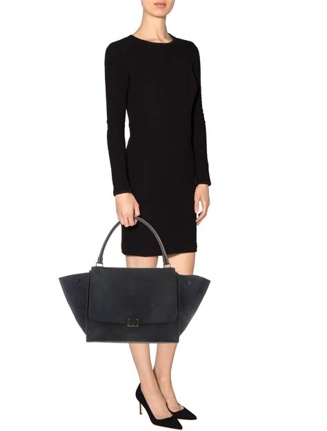 celine medium trapeze size|celine trapeze luggage.